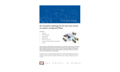 Una topología innovadora para las 24 horas de giro de las PSU configuradas personalizadas
