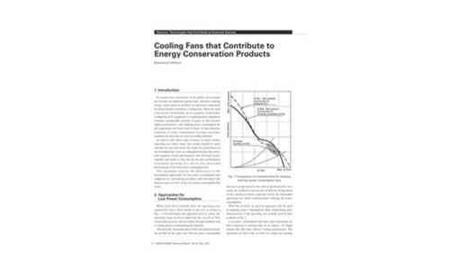 Ventiladores de enfriamiento que contribuyen a los productos de conservación de energía
