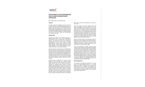 Desarrollo de giroscopios MEMS de consumo de alto rendimiento y alto volumen