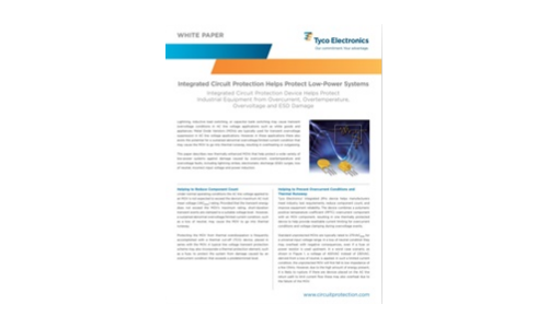 La protección integrada del circuito ayuda a proteger los sistemas de baja potencia