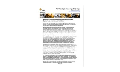 La nueva tecnología de doctorado produce una mayor densidad, soluciones de interconexión de pérdida óptica más baja